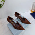PRA 26SS Pumps 75 Dark Brown Suede 592351