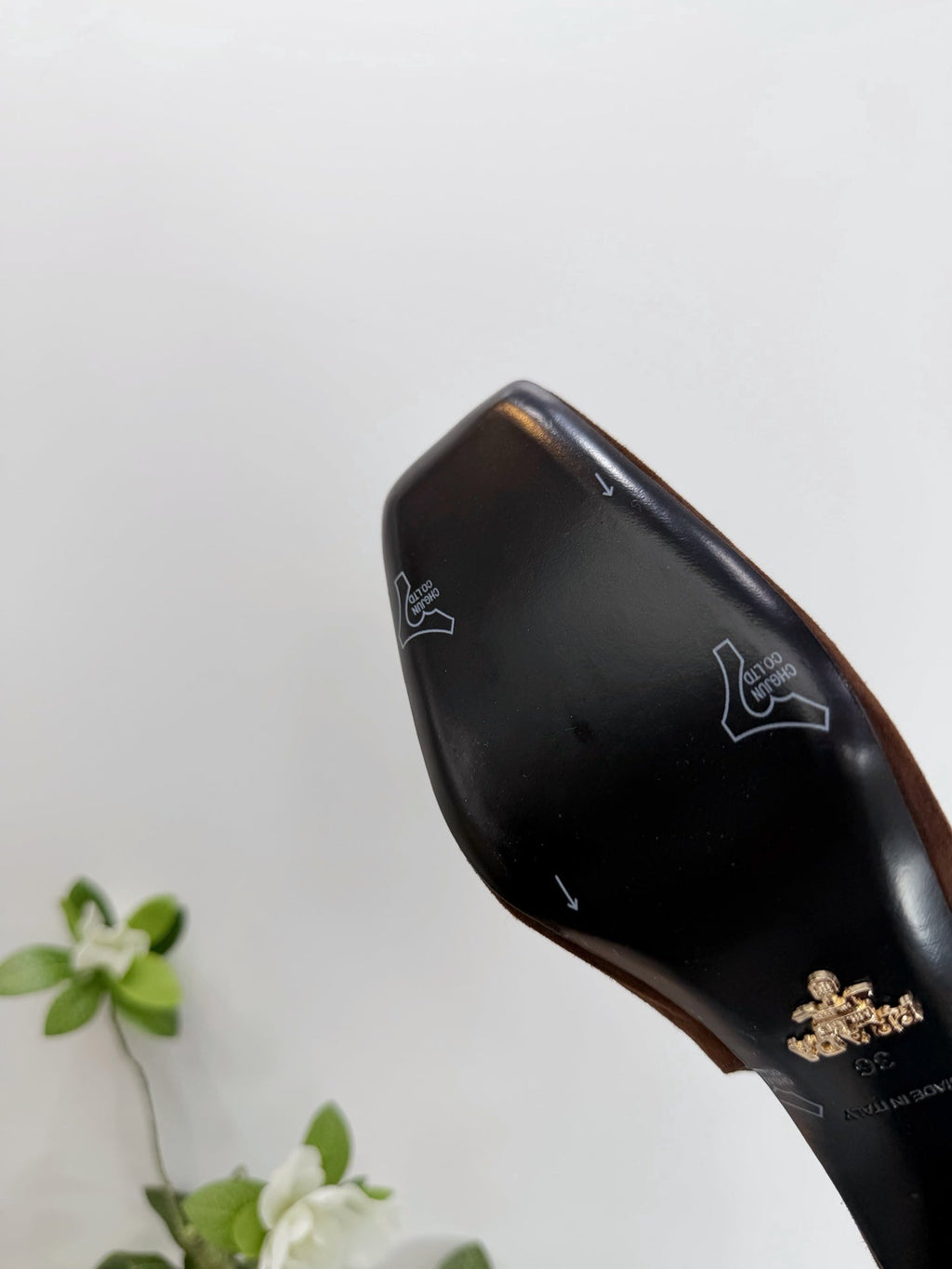 PRA 26SS Slingback 85 Dark Brown Suede 592366