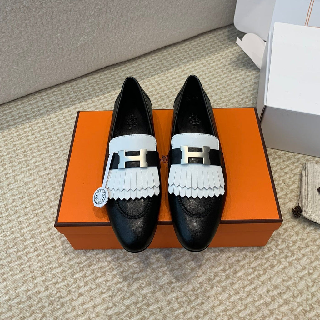 HERMES ROYAL LOAFER BLACK CALFSKIN