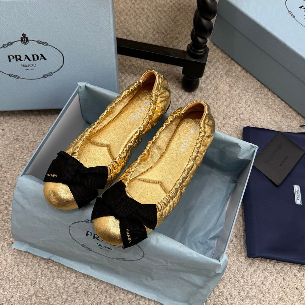 Pra 26s Ballet Flat Gold Sheepskin 635249
