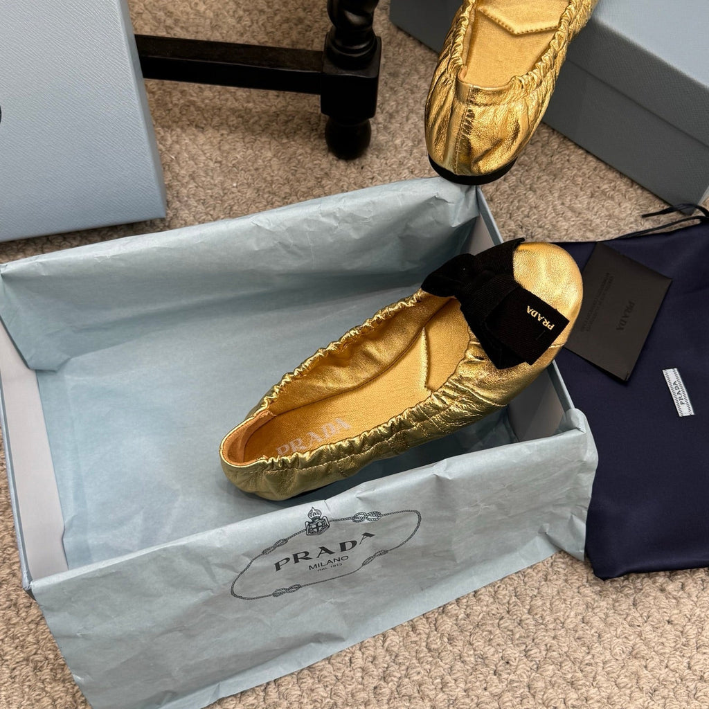Pra 26s Ballet Flat Gold Sheepskin 635249