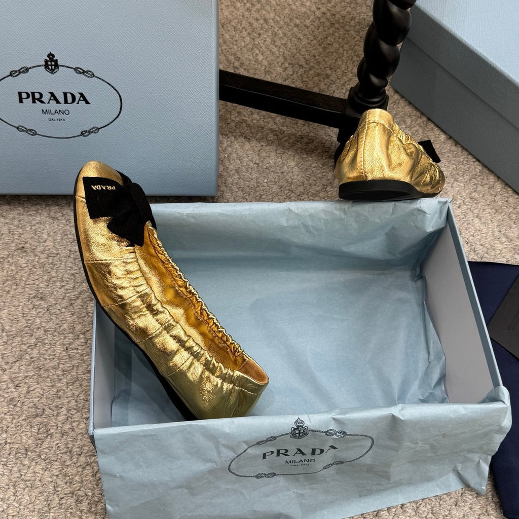 Pra 26s Ballet Flat Gold Sheepskin 635249