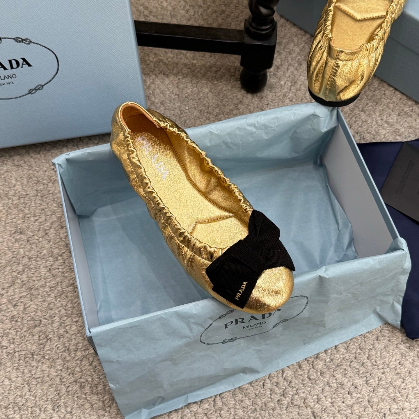 Pra 26s Ballet Flat Gold Sheepskin 635249