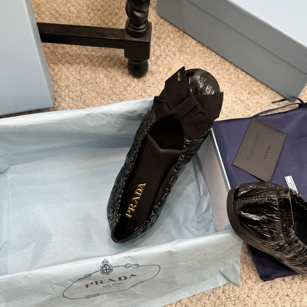 Pra 26s Ballet Flat Black Sheepskin 635250