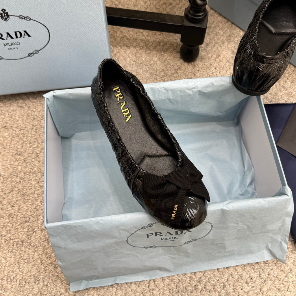 Pra 26s Ballet Flat Black Sheepskin 635250