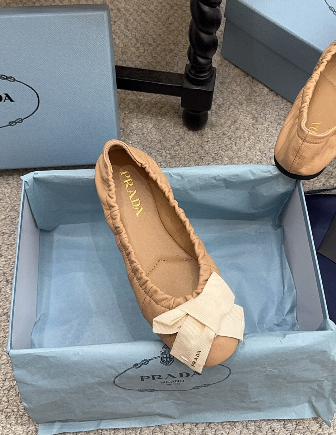 Pra 26s Ballet Flat Beige Sheepskin 635251