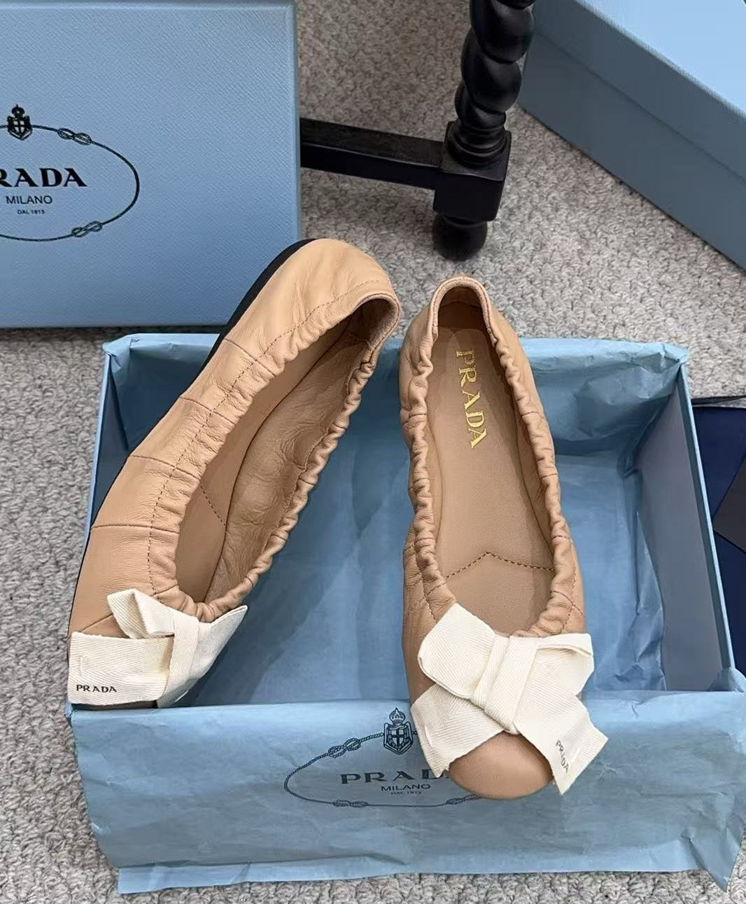 Pra 26s Ballet Flat Beige Sheepskin 635251