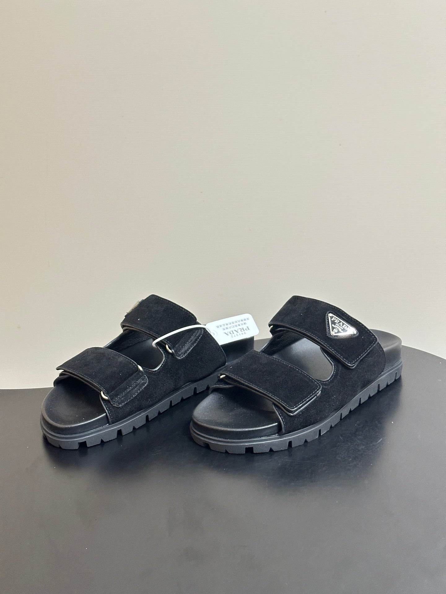 Pra 26s Band Sandals Black Suede 834765