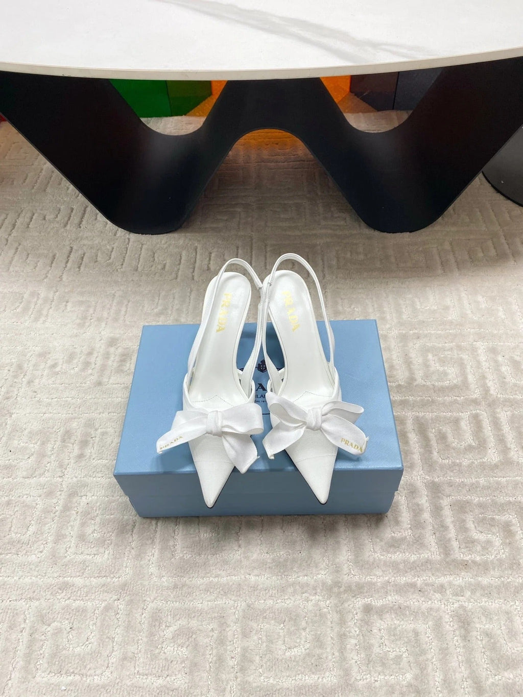 PRA 2026S Slingback 70 White Sheepskin 663435