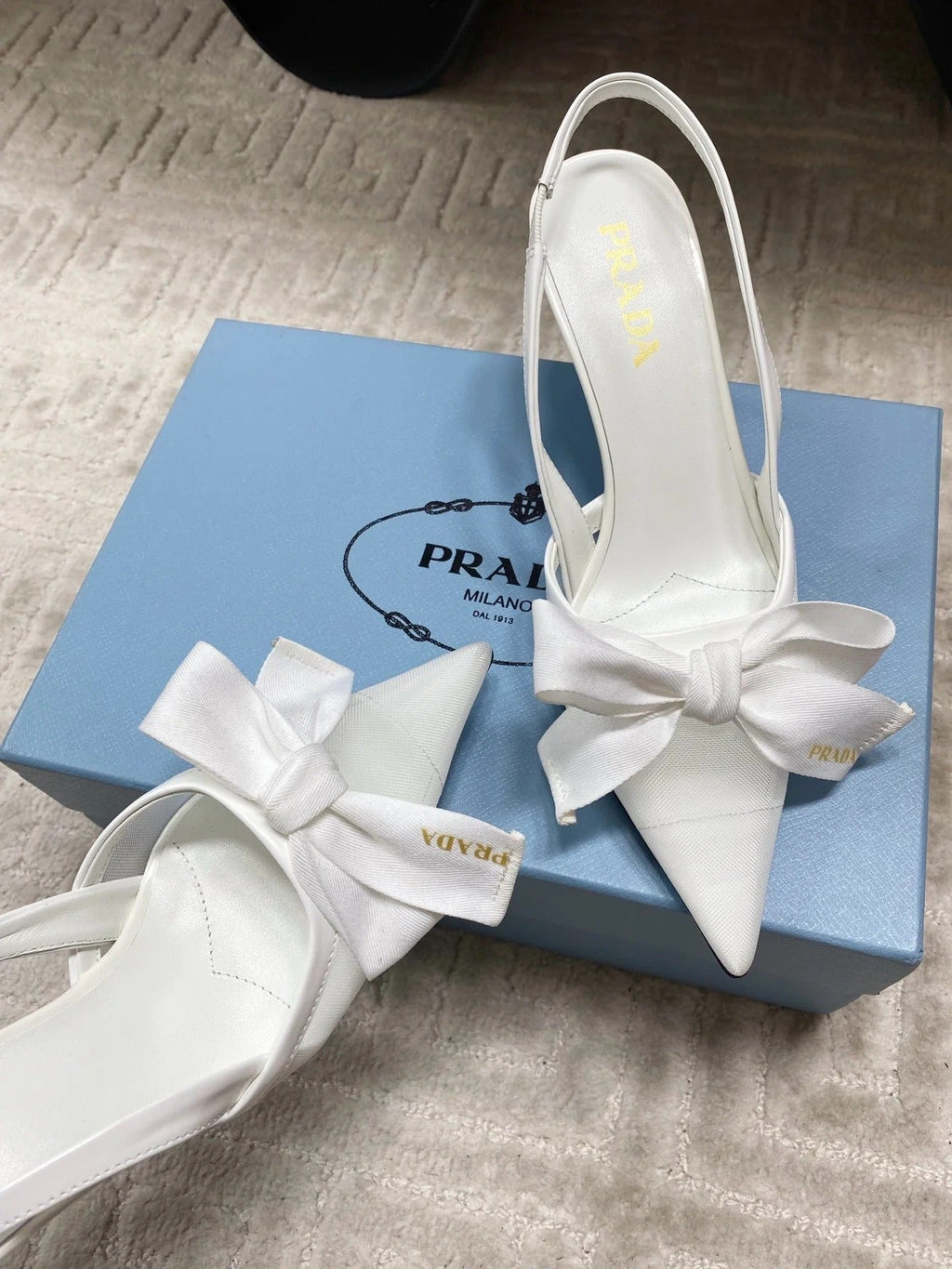 PRA 2026S Slingback 70 White Sheepskin 663435