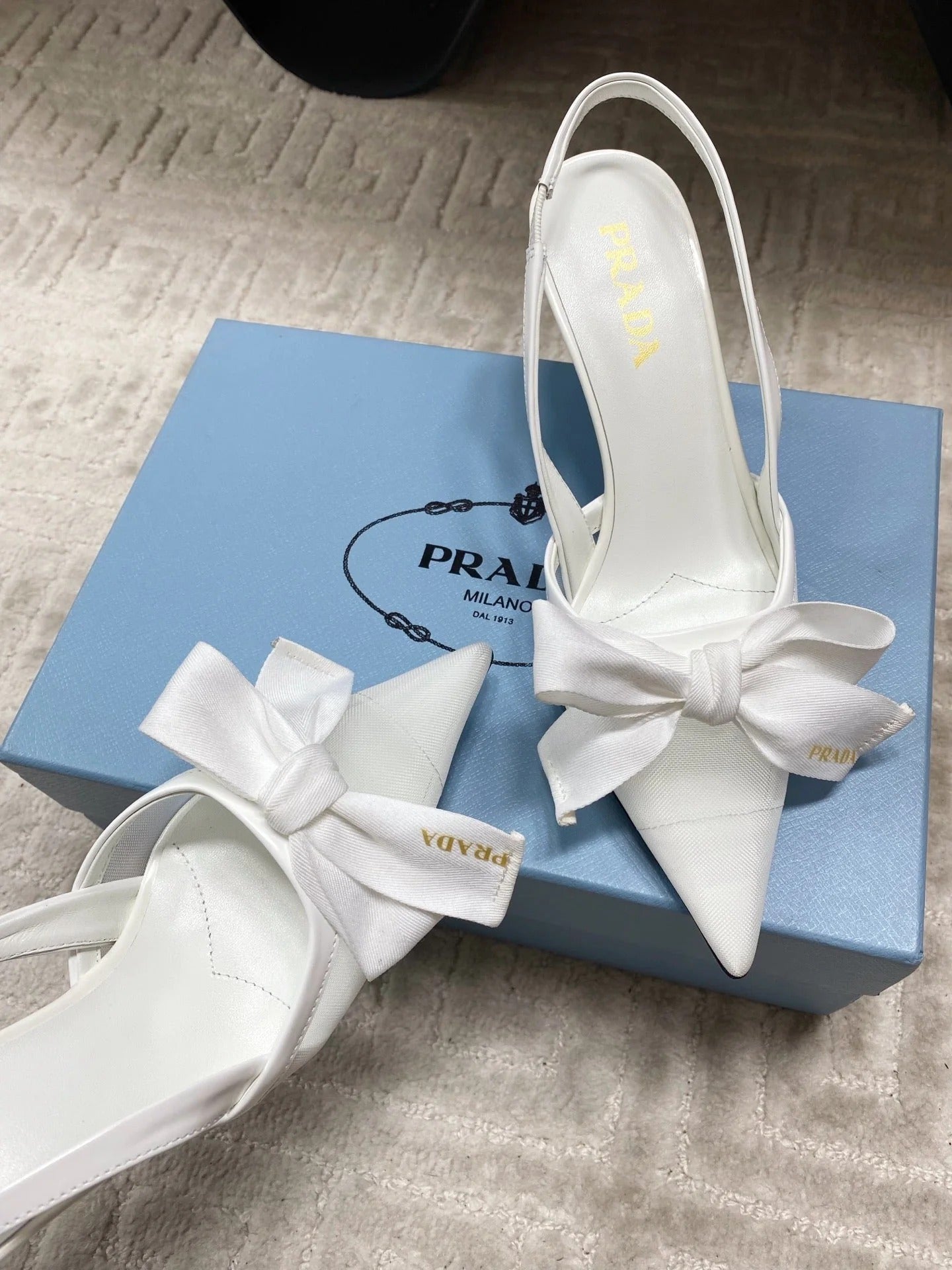 PRA 2026S Slingback 70 White Sheepskin 663435