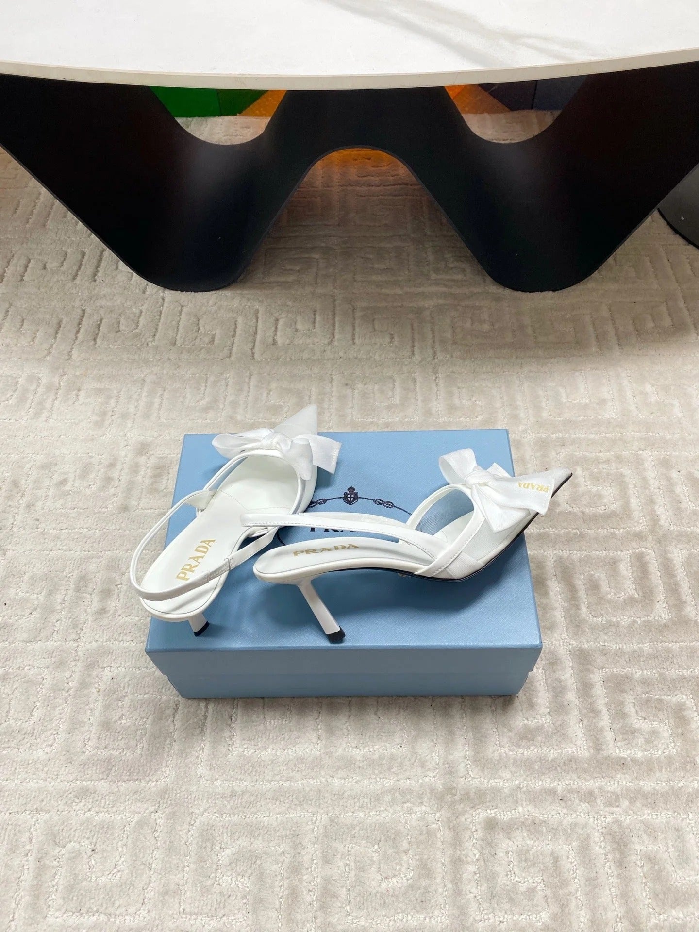 PRA 2026S Slingback 70 White Sheepskin 663435