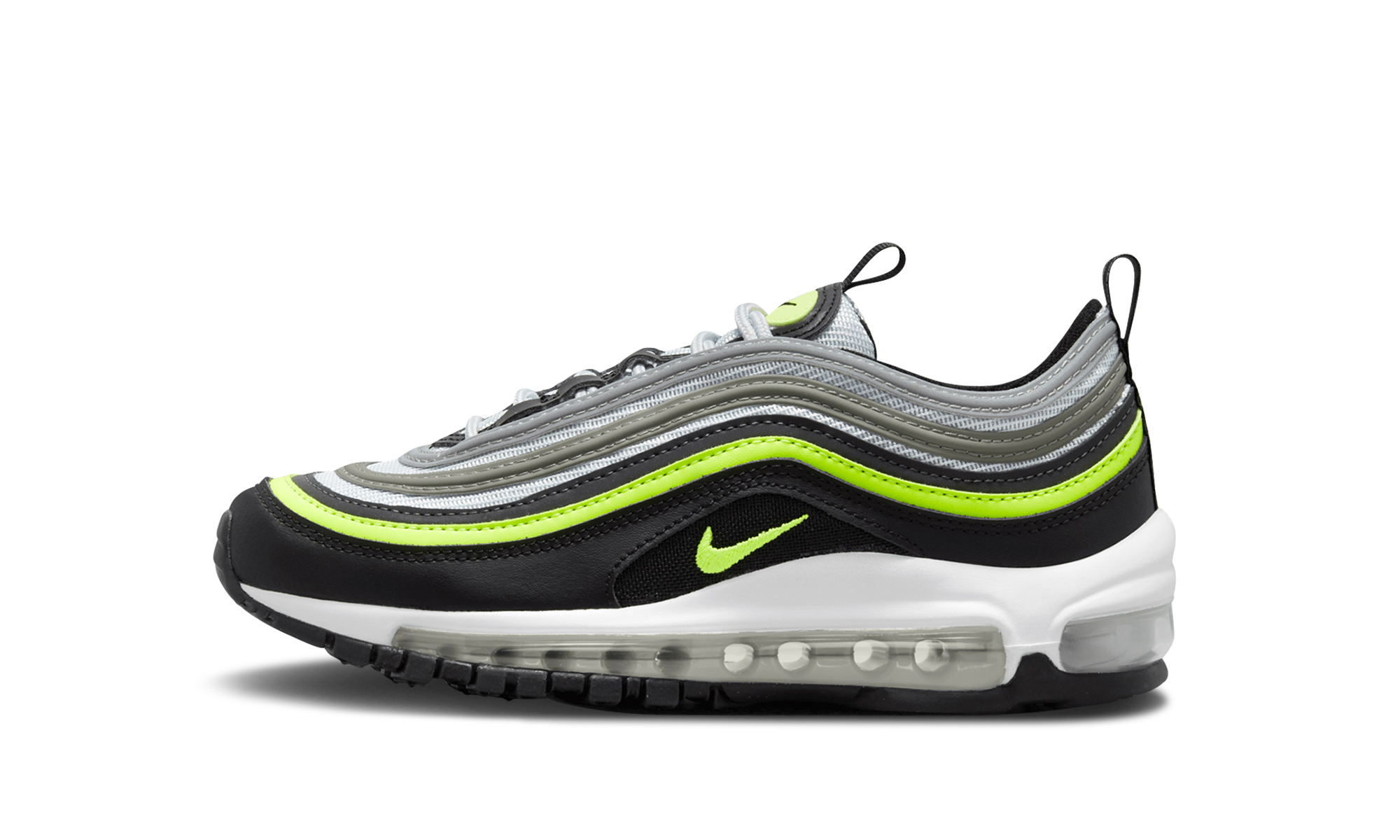Grade School Nike AIR MAX 97 "BLACK NEON" 921522-030
