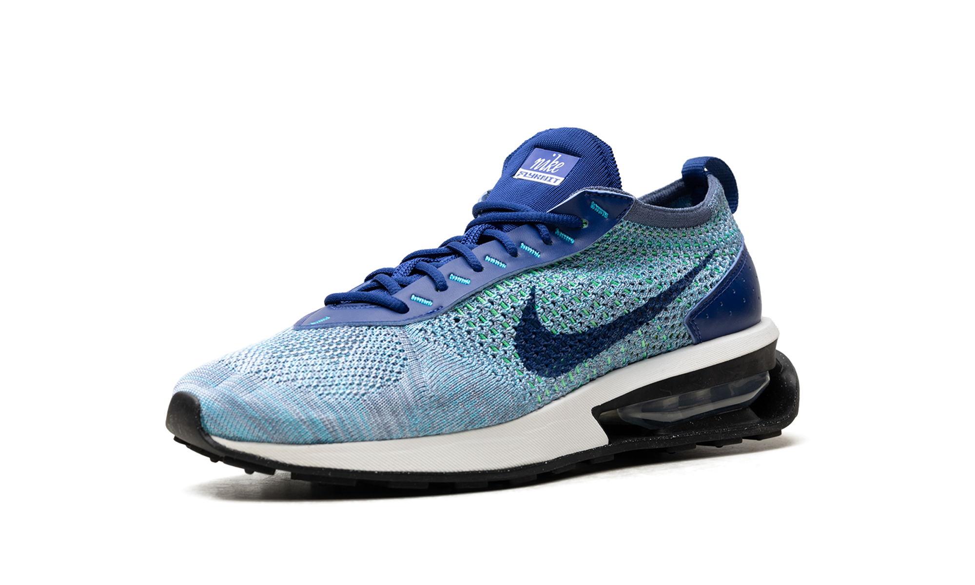 Air Max Flyknit Racer "DEEP ROYAL BLUE/DIFFUSED BLUE/ELECTRIC ALGAE/DEEP ROYAL BLUE" FD2765 400