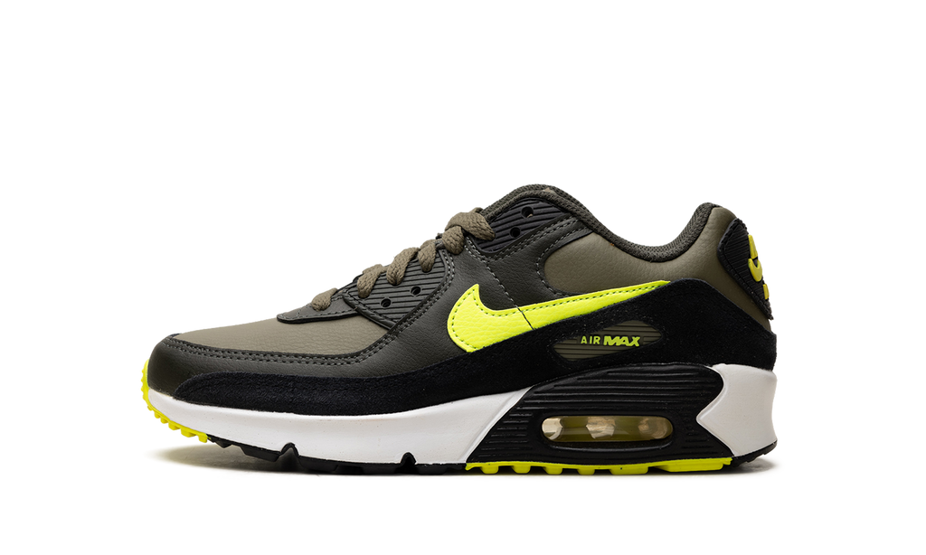 Air Max 90 Leather GS "Medium Olive Volt" DV3607 200