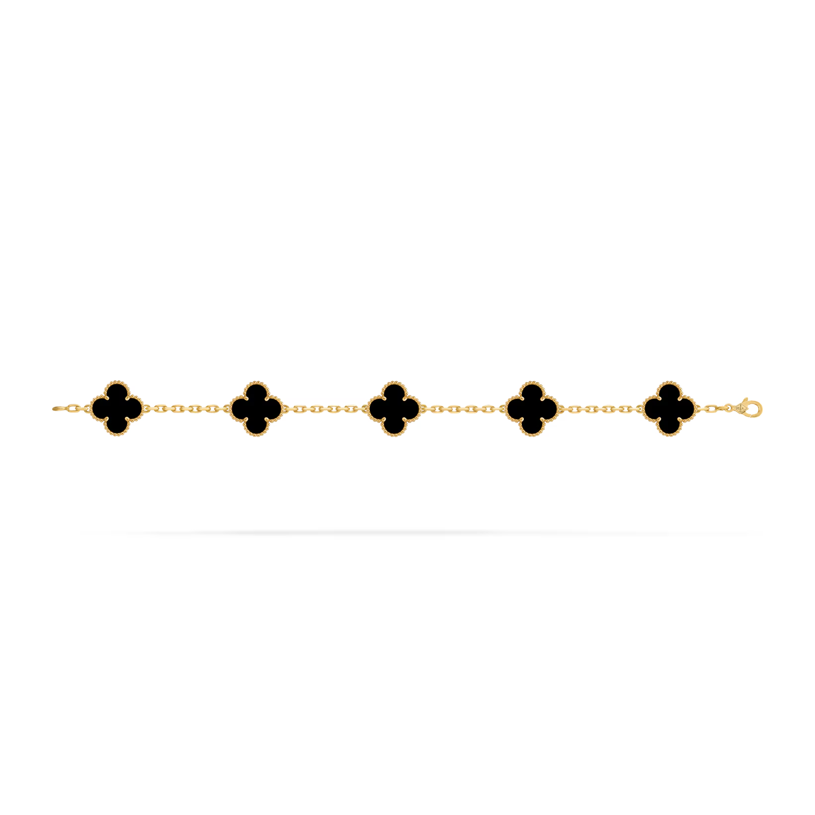 Vintage Alhambra bracelet, 5 motifs, onyx