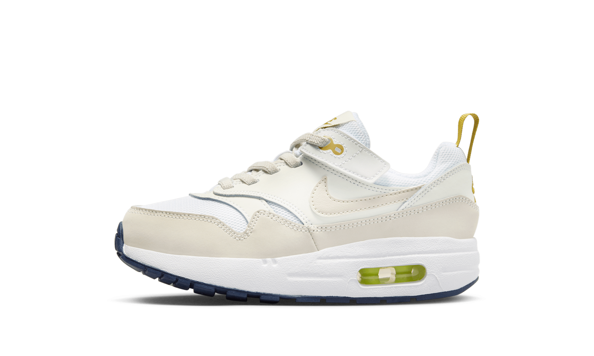 Air Max 1 EasyOn PS "White Bronzine Midnight Navy Light Orewood Brown" DZ3308 103