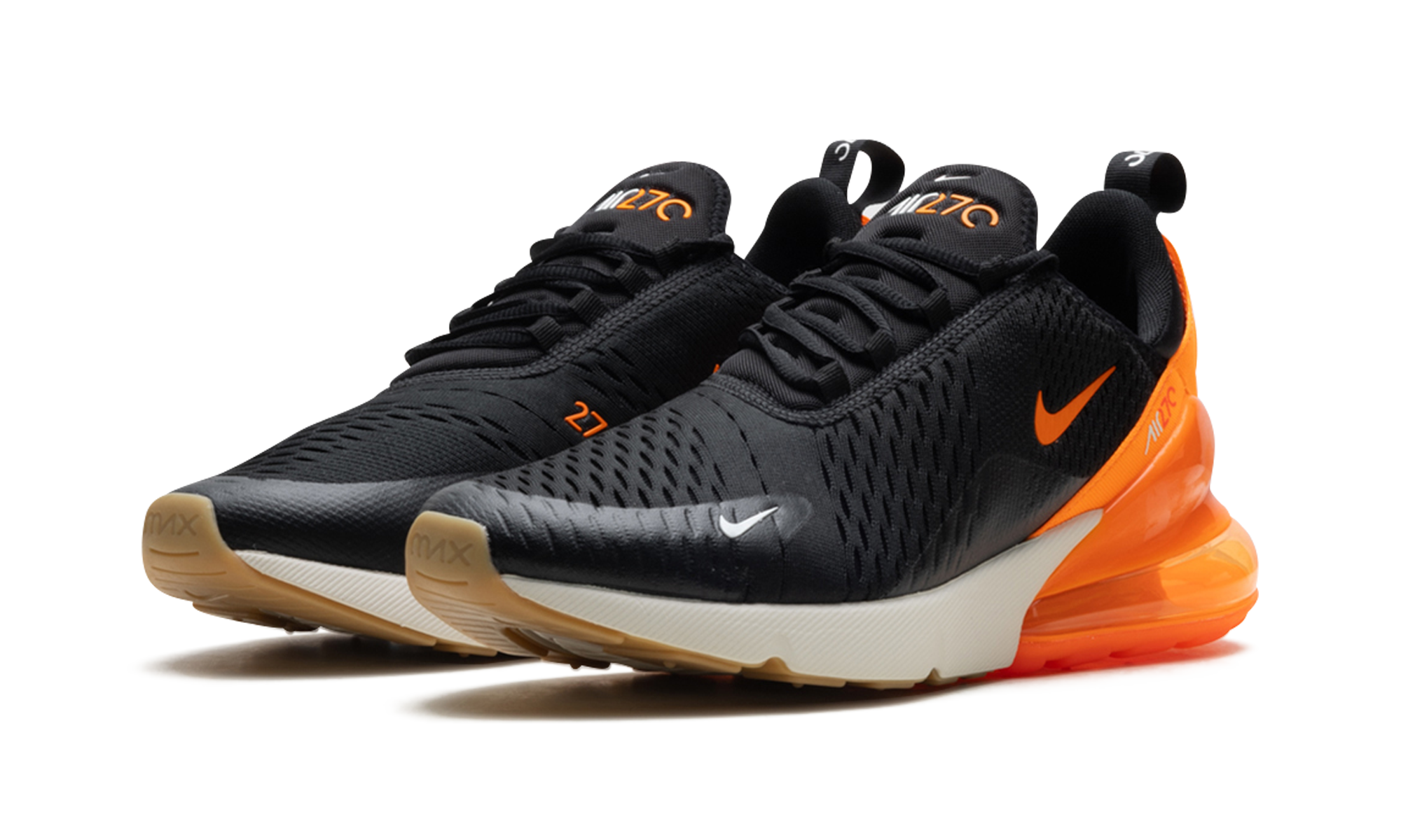 Air Max 270 "Black/Total Orange-Bright Crimson" AH8050 030